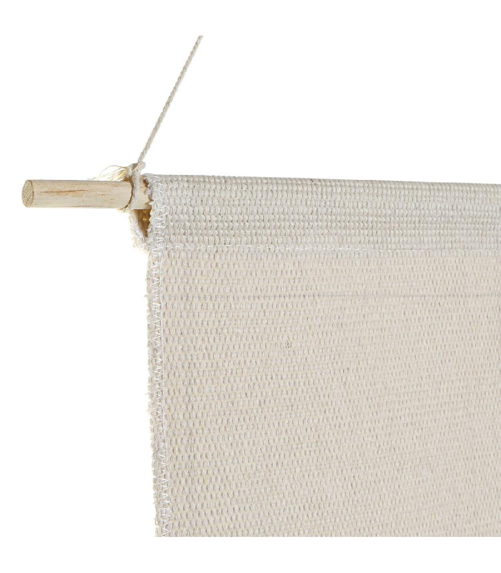 Wadiga Décoration Murale Suspension Coton à Frange Main Et Oeil 50x70cm