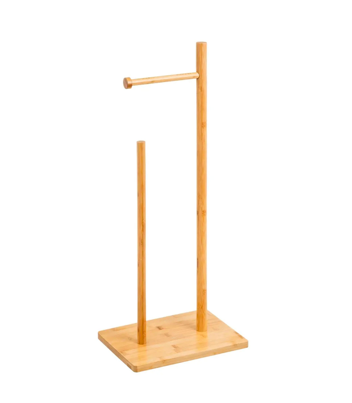 wadiga Dérouleur papier toilette avec réserve en bambou