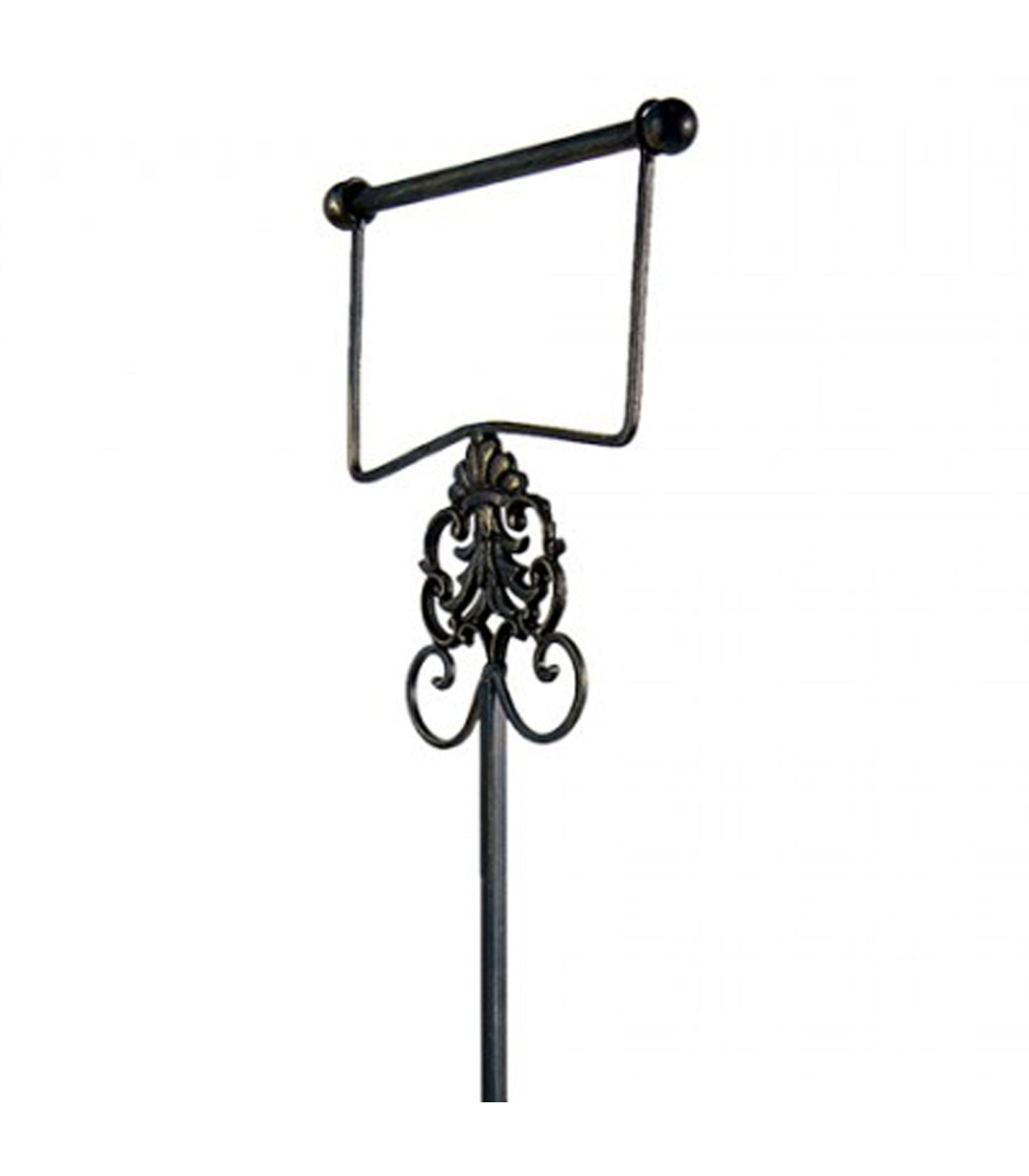 Wadiga Dérouleur Papier Toilette En Métal Marron 27x24x70cm