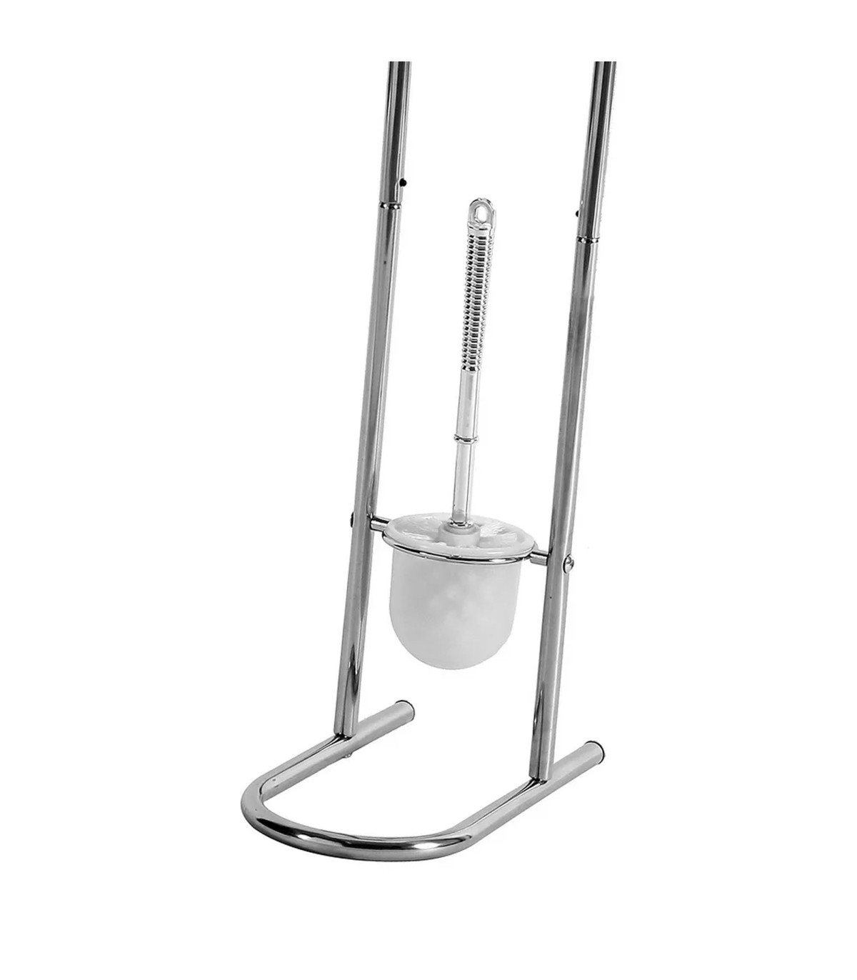 Wadiga Dérouleur Papier Toilette Et Brosse WC Métal Chromé