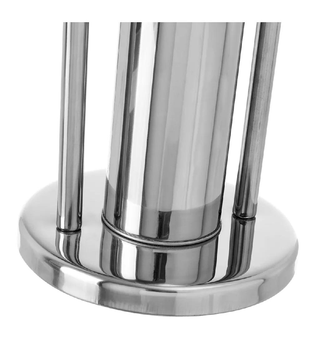 Wadiga Dérouleur Papier Toilette Et Brosse WC Métal Chromé