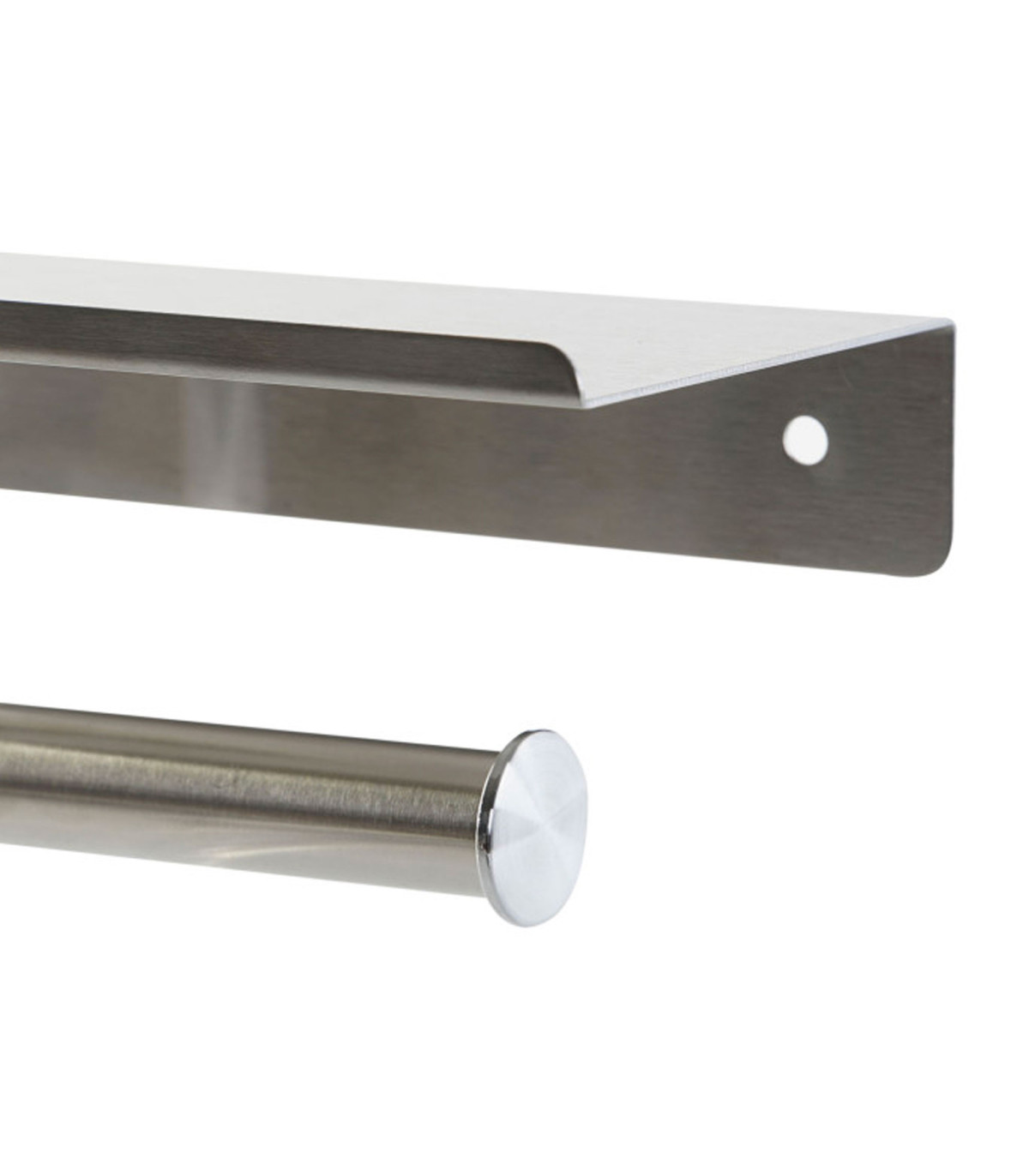 Wadiga Dérouleur Papier WC Mural Avec Tablette En Inox 18x9.6x7.5cm