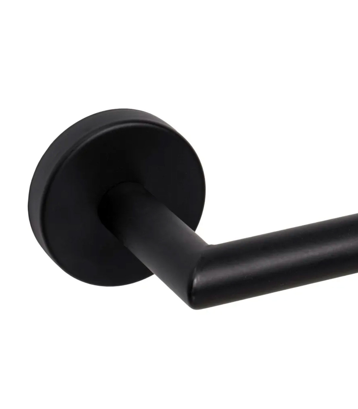 Wadiga Dérouleur Papier WC Mural En Métal Noir Et Bois 18x8x5cm