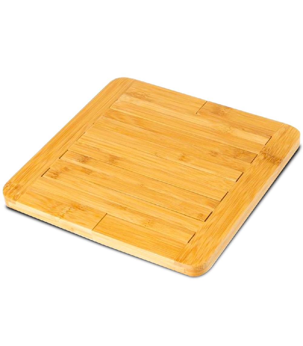wadiga Dessous de plat en bambou extensible 22x22cm