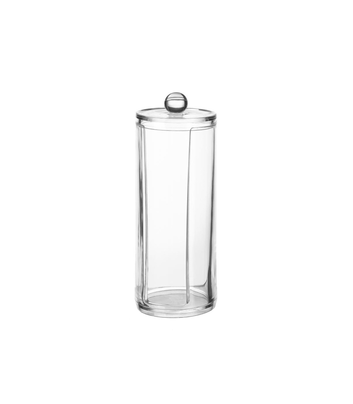 wadiga Distributeur de coton à démaquiller en acrylique transparent