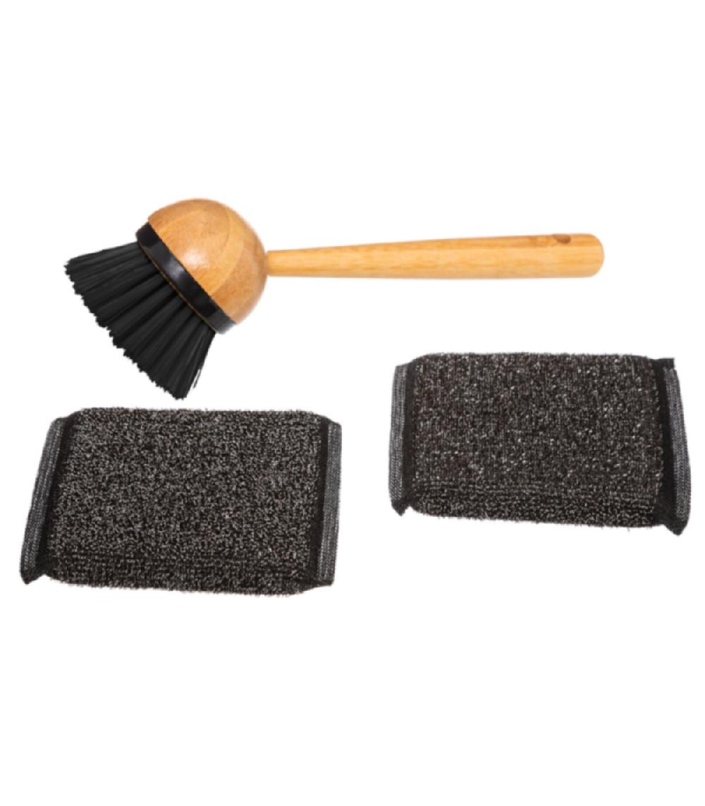 Wadiga Distributeur Liquide Vaisselle + Accessoires - 13.5x12x20cm