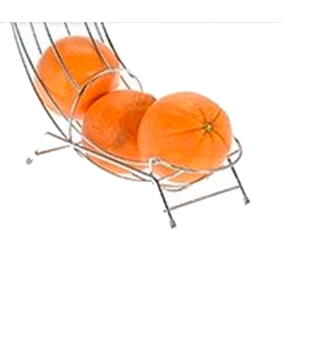 Wadiga Distributeur Oranges En Métal Chromé 31x11x44cm