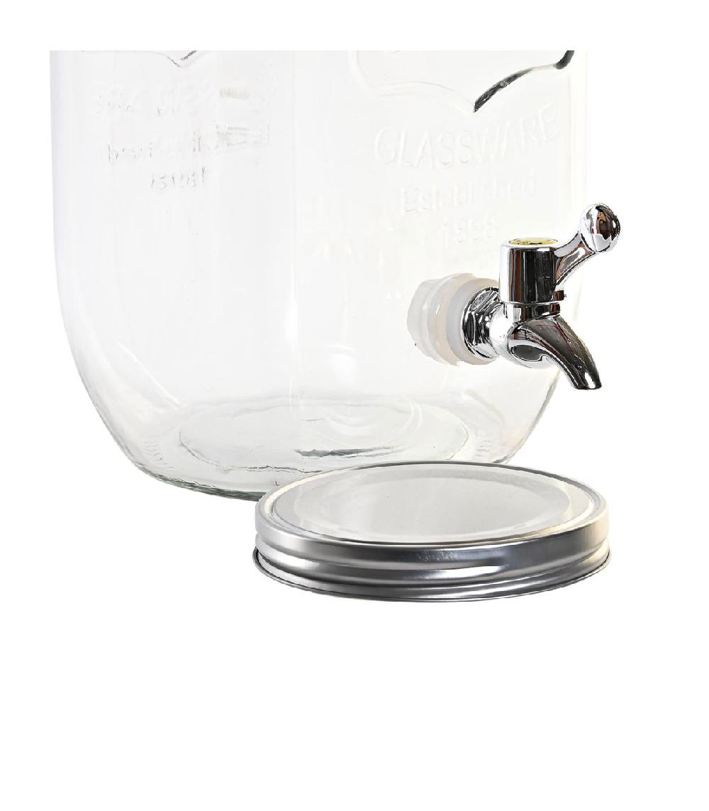 Wadiga Double Distributeur De Boisson En Verre Bec Verseur 2x4L