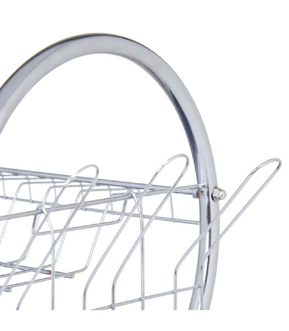 Wadiga Égouttoir à Vaisselle 2 étages Plateau Gris 45.5x24.5x37.5cm