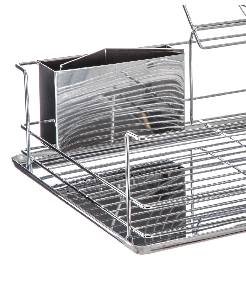 Wadiga Égouttoir à Vaisselle 2 Niveaux Inox - 47x32.7x22.5cm