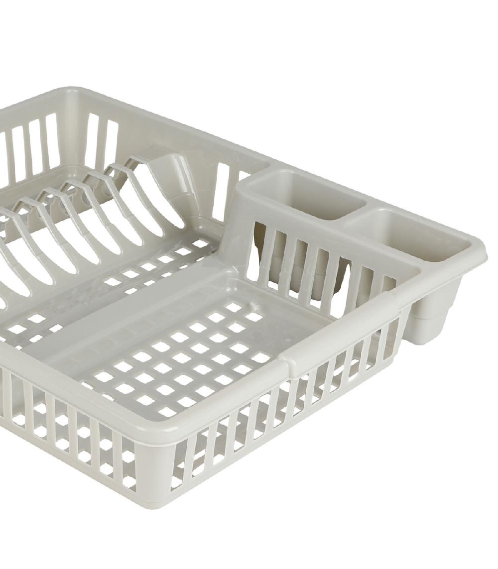 Wadiga Égouttoir à Vaisselle En Plastique Gris Clair 47x39x10cm