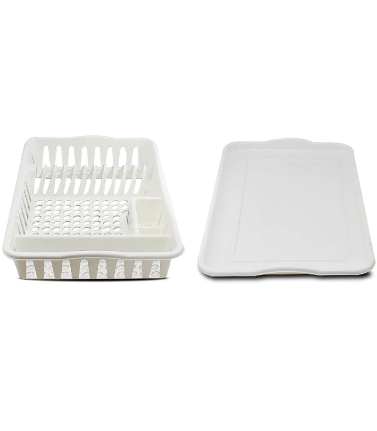 Wadiga Égouttoir à Vaisselle Plastique Blanc 49x33.5x9cm