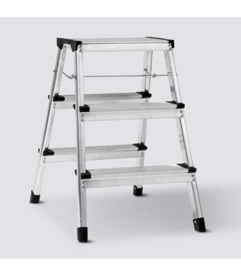 Wadiga Escabeau Marchepied Pliable Aluminium - 3 Marches
