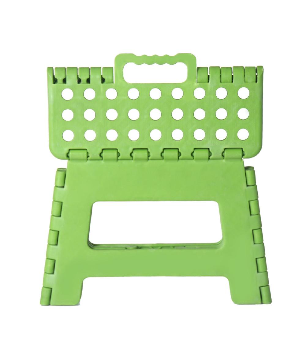 Wadiga Escabeau Marchepied Pliable Plastique Vert - Hauteur 22cm