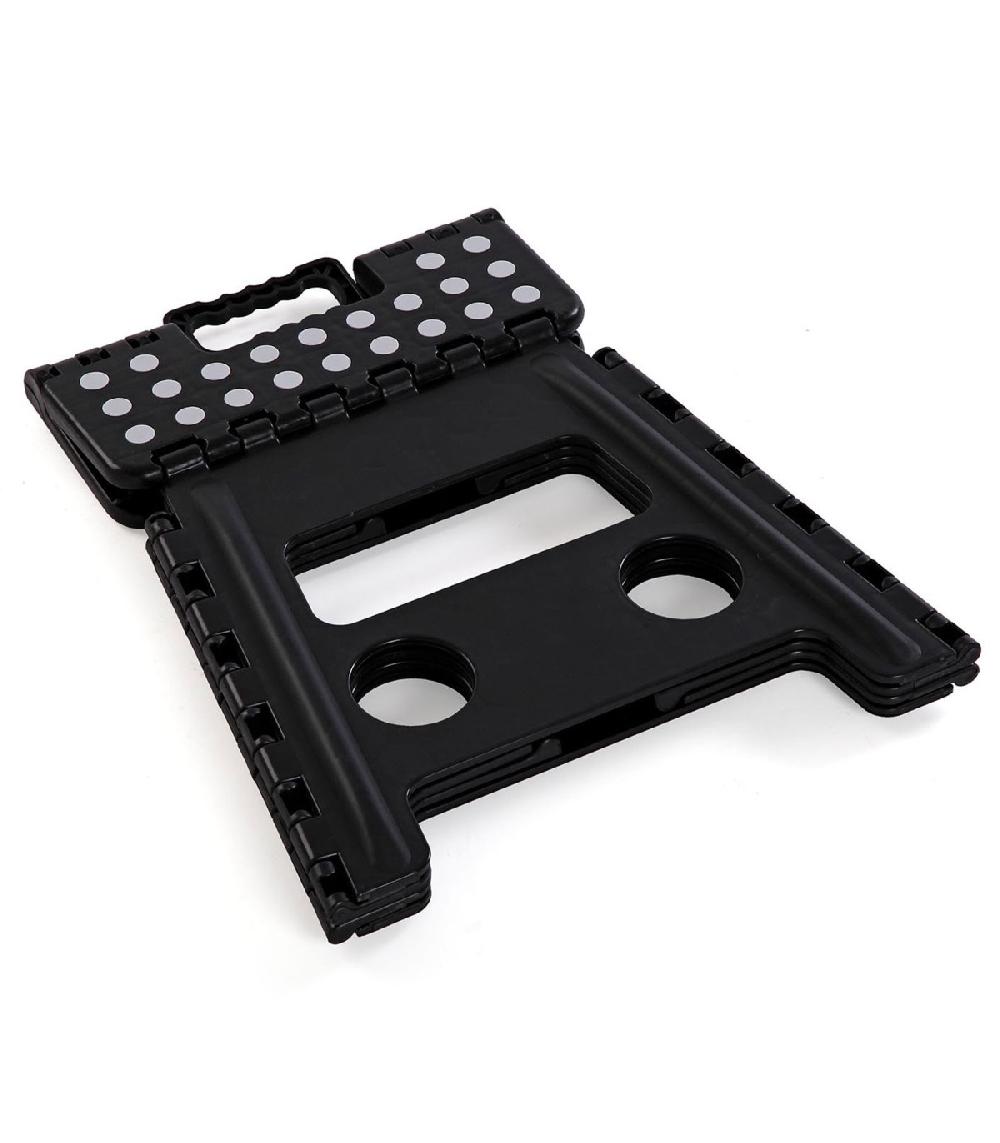 Wadiga Escabeau Marchepied Pliable Polypropylène Noir 29x22x27cm