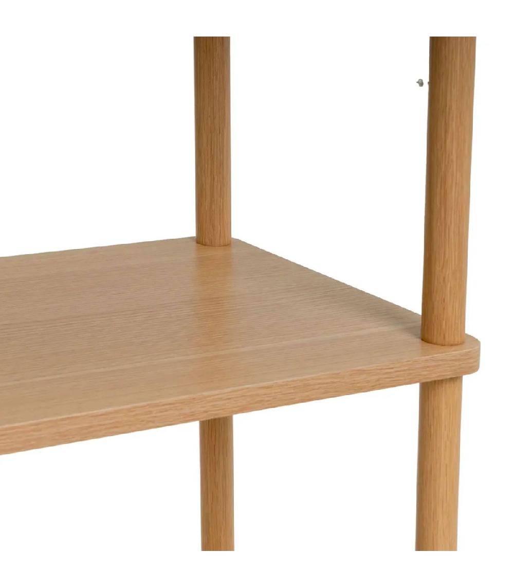 Wadiga Étagère 3 Plateaux En Bois Et Métal 60x30x76cm