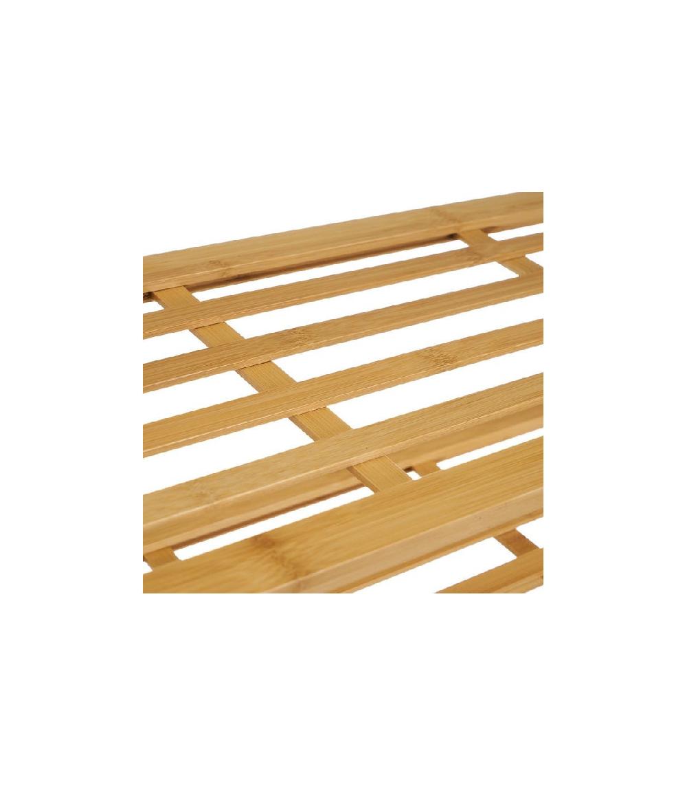 Wadiga Étagère à Chaussures Bambou étroite 3 Niveaux - 70x26x50cm