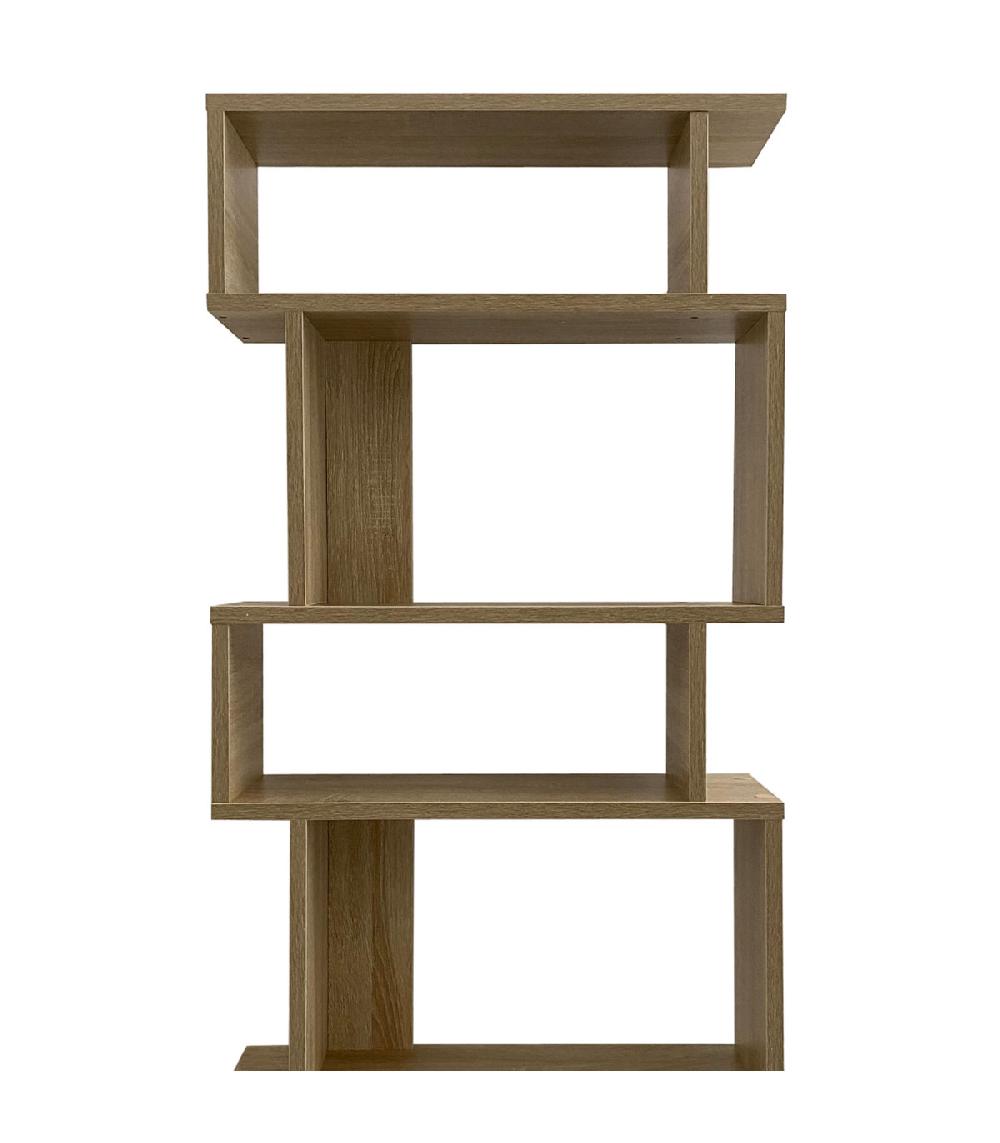 Wadiga Étagère Bibliothèque 6 Compartiments Bois 60x20x160cm