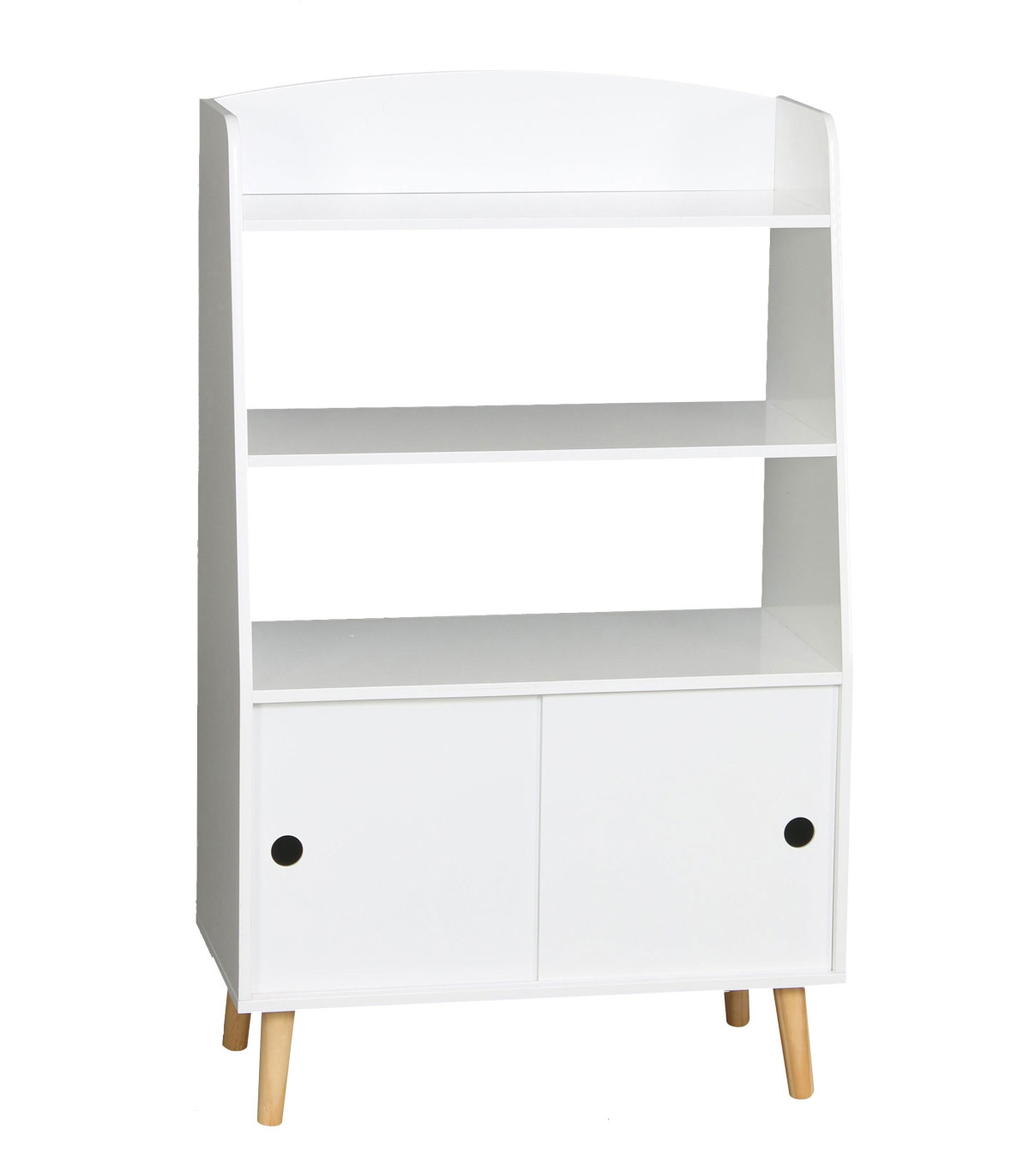 wadiga Étagère Bibliothèque sur Pied Blanche Chambre Enfant