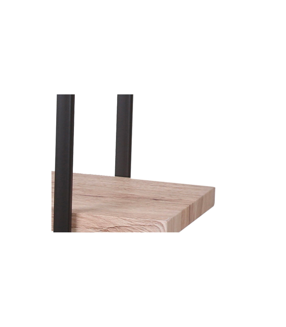 Wadiga Étagère Bois Et Métal Noir 3 Étages - Hauteur 106cm