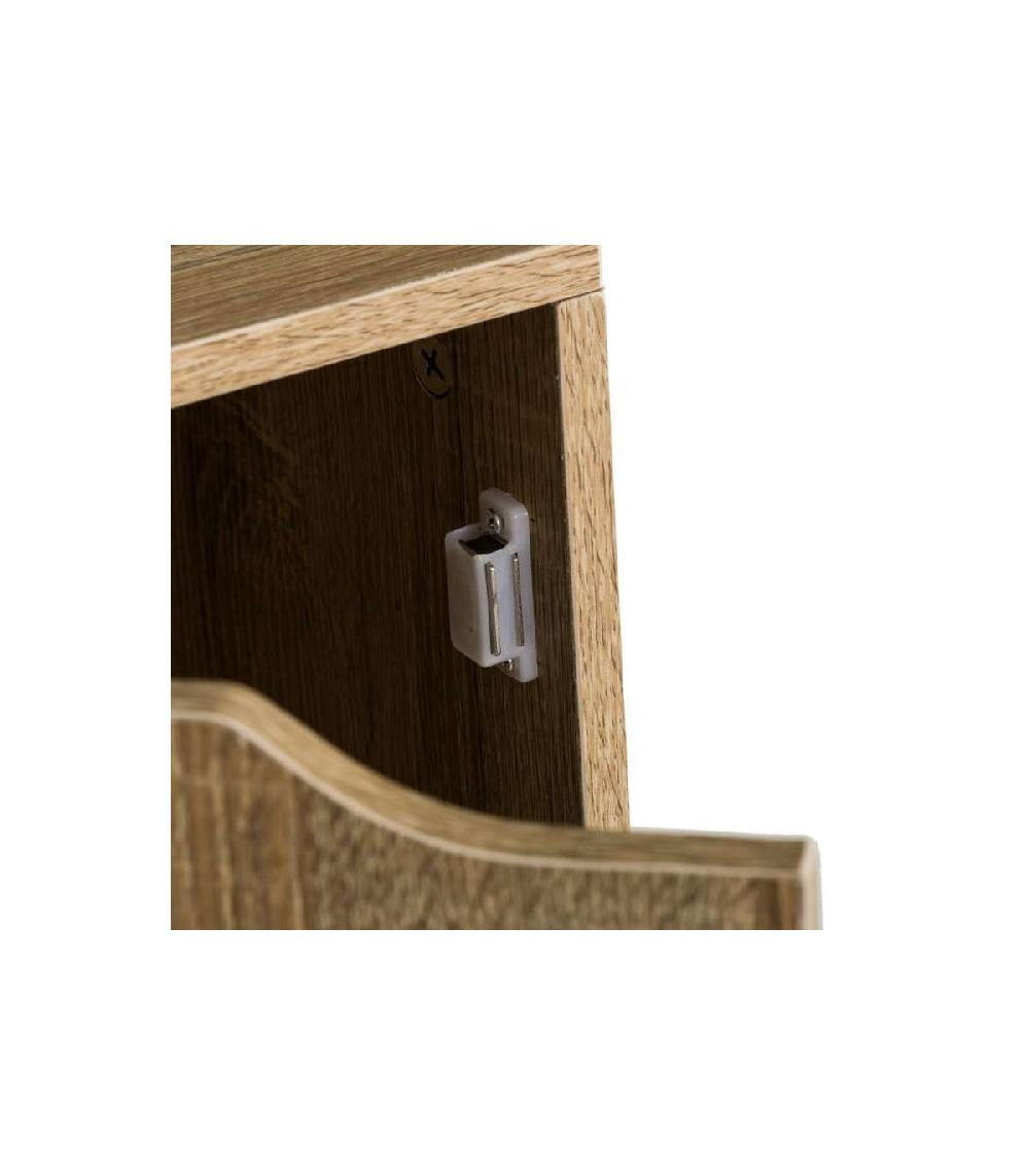 Wadiga Étagère Colonne 2 Casiers + 2 Placards - 30x29x119cm