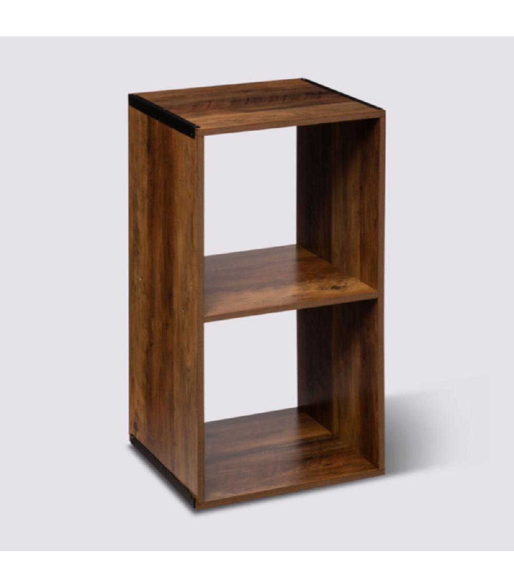 Wadiga Étagère Colonne Bois 2 Casiers - 34.5x32x67.5cm