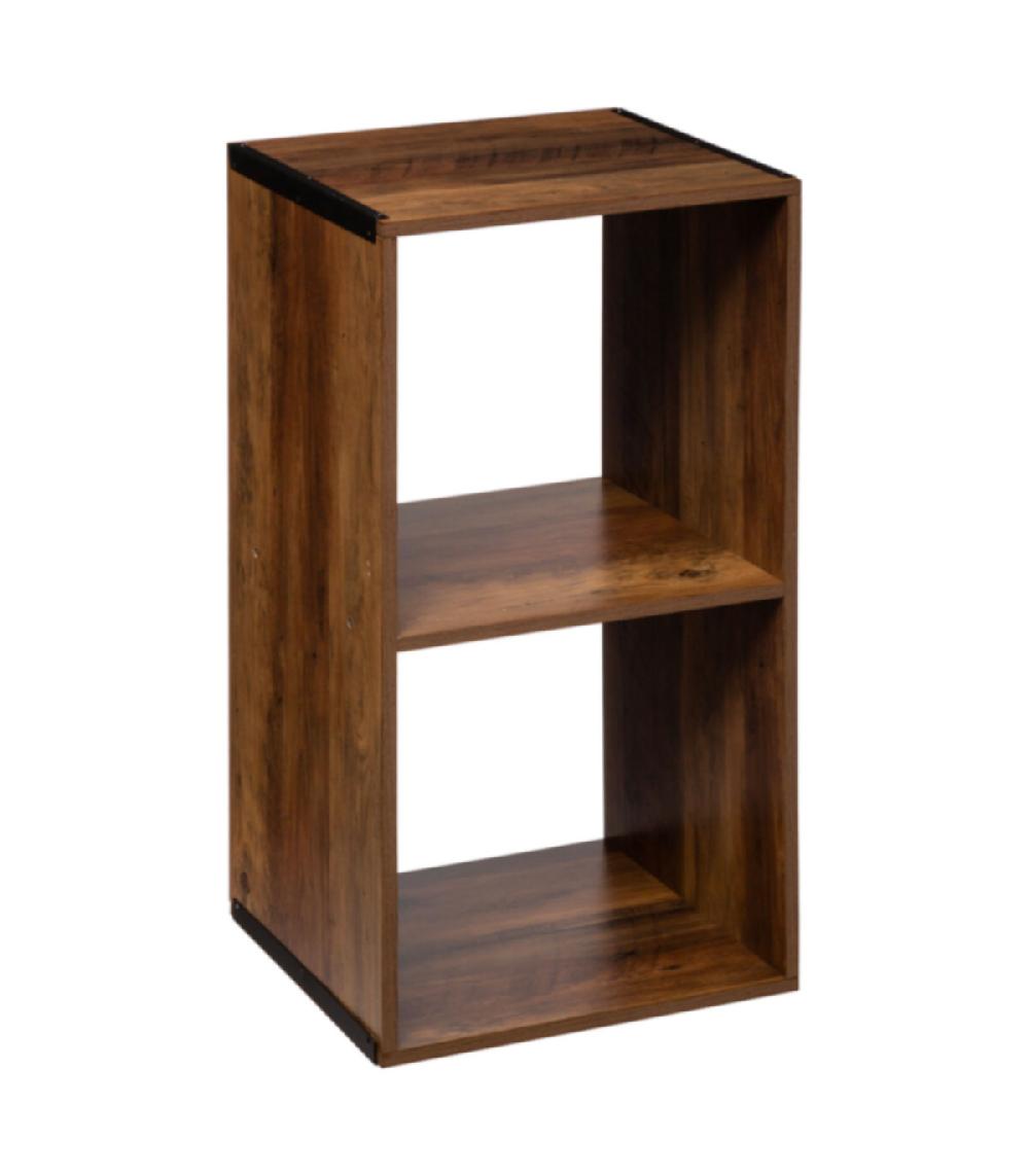 wadiga Étagère colonne bois 2 Casiers - 34.5x32x67.5cm