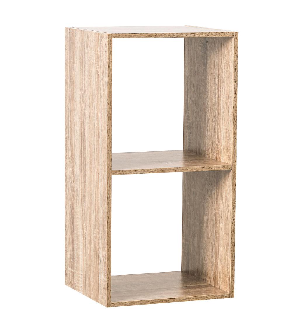 wadiga Étagère colonne bois 2 Casiers - 34.5x32x67.5cm