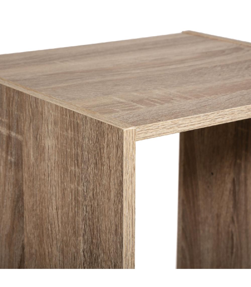 Wadiga Étagère Colonne Bois 4 Casiers - 34.5x32x134cm