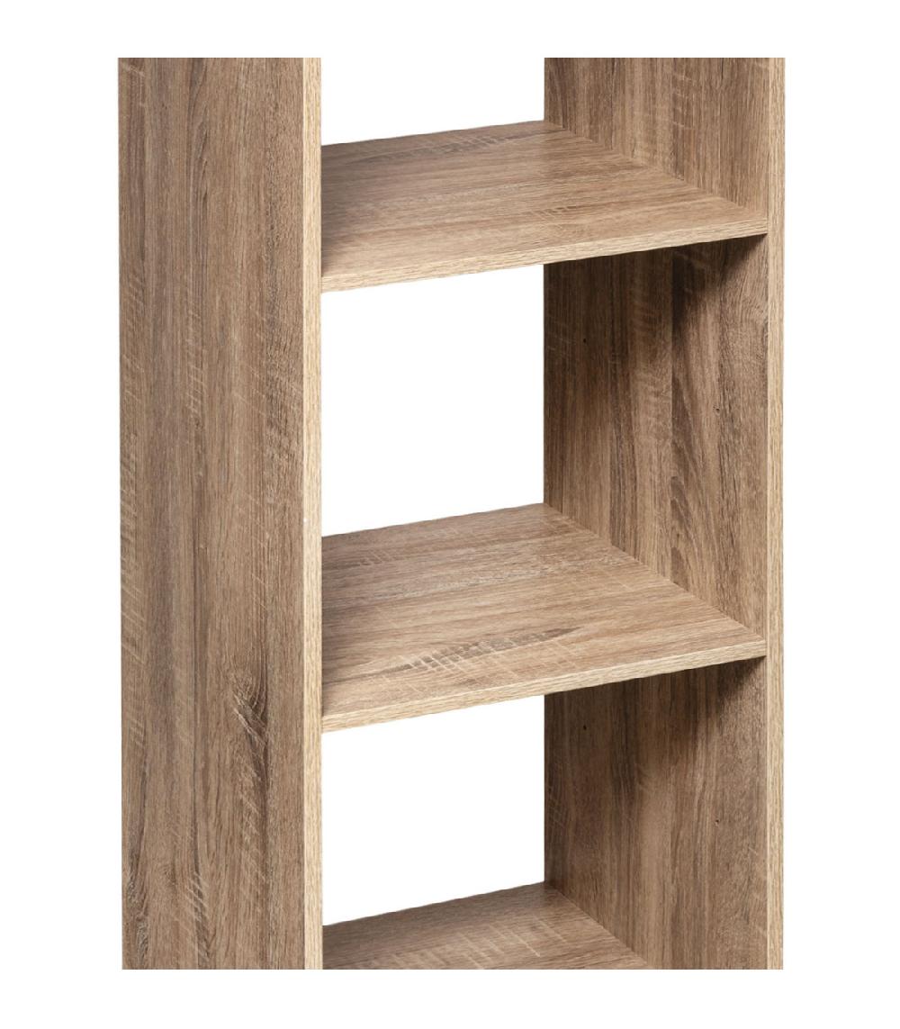 Wadiga Étagère Colonne Bois 4 Casiers - 34.5x32x134cm