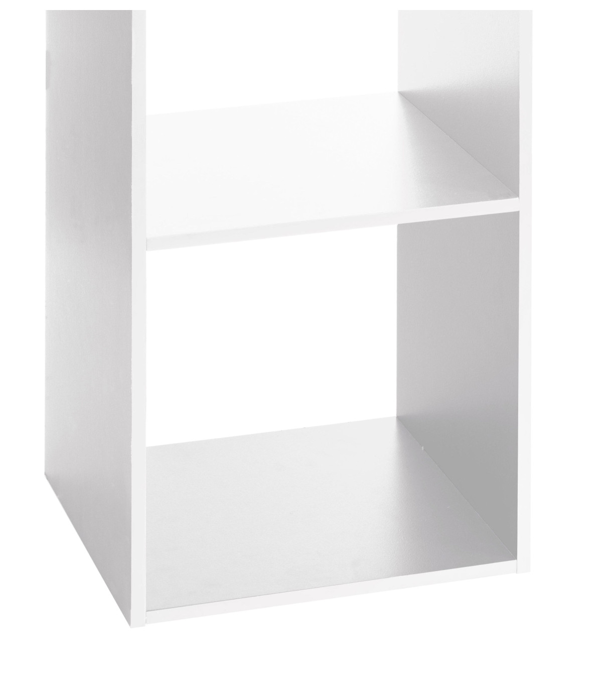 Wadiga Étagère Colonne Bois Blanc 3 Casiers - 34.5x32x100.5cm