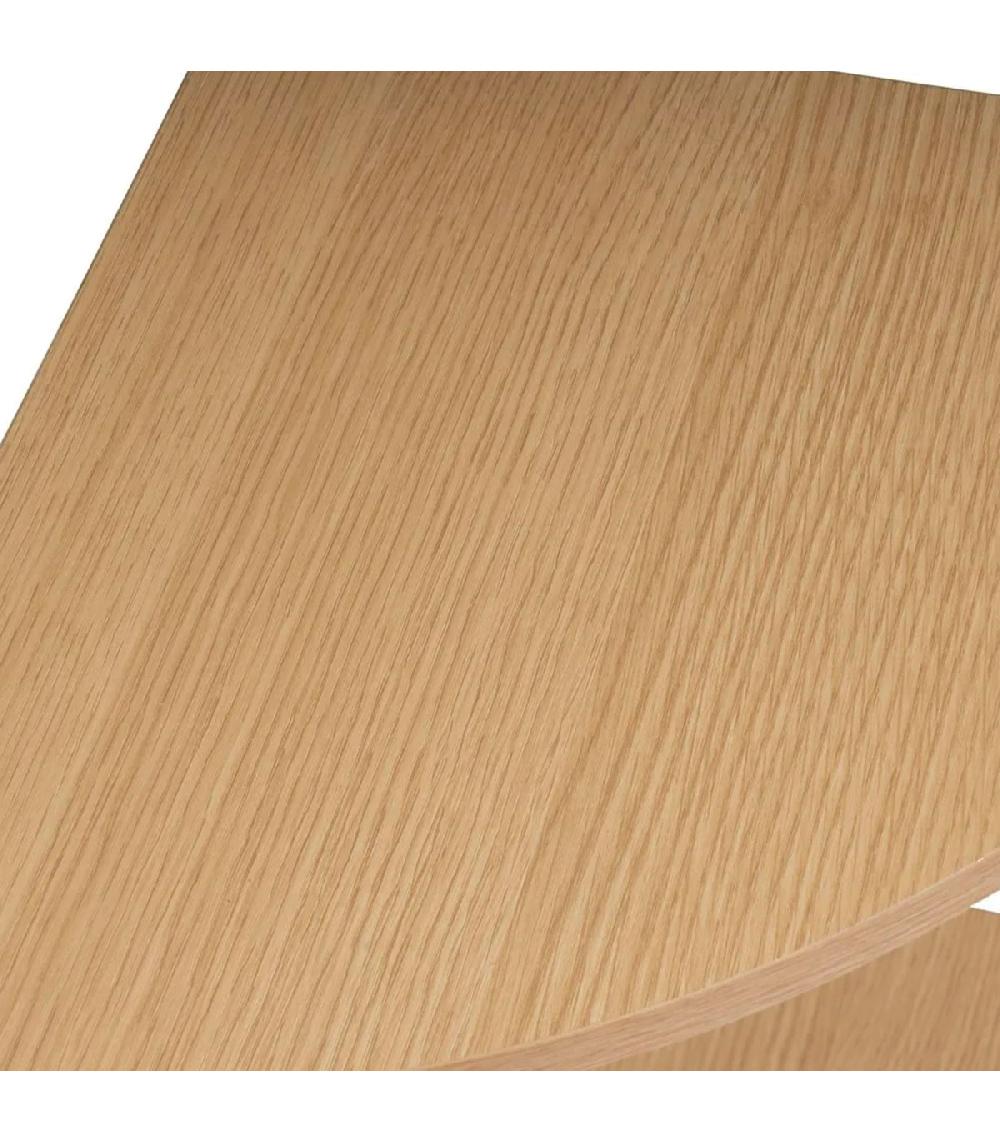 Wadiga Étagère D'angle 3 Plateaux En Bois Et Métal 30x30x76cm