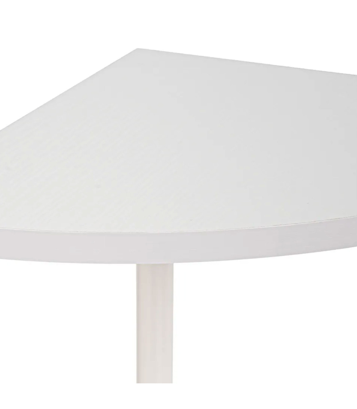 Wadiga Étagère D'angle 4 Plateaux En Bois Et Métal Blanc 30x30x110cm