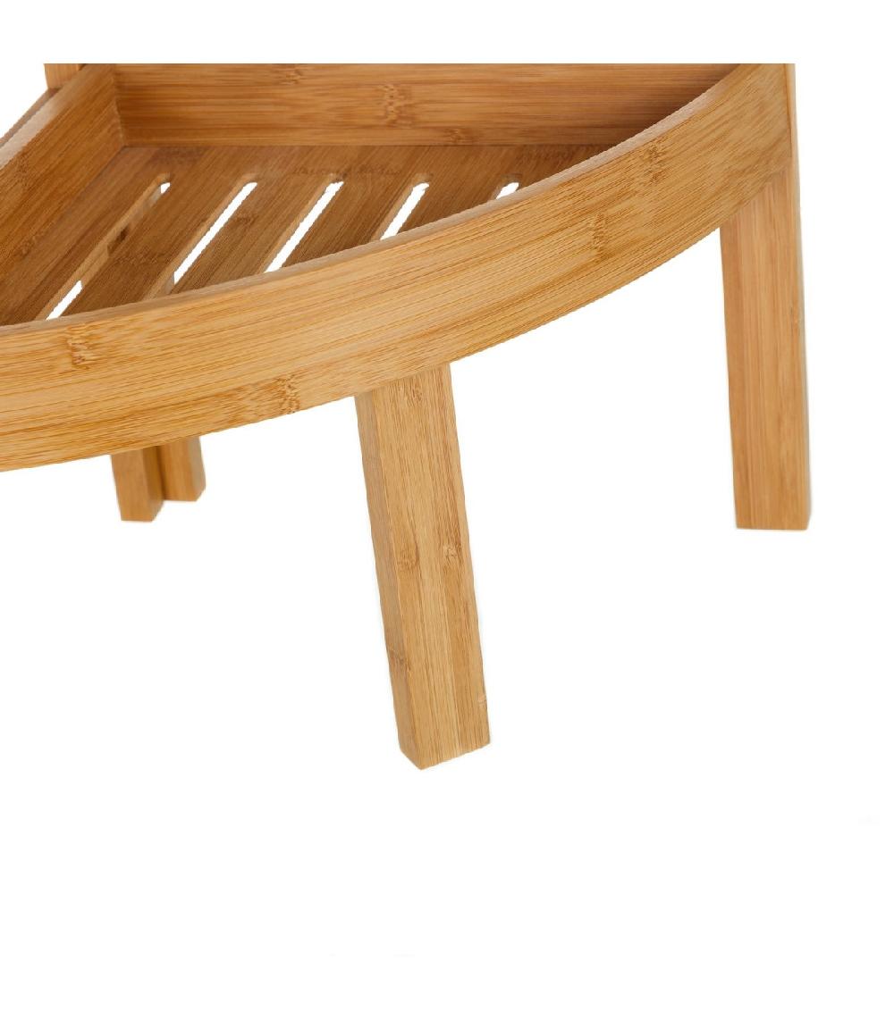 Wadiga Étagère D'Angle Pour WC Ou Salle De Bain En Bambou