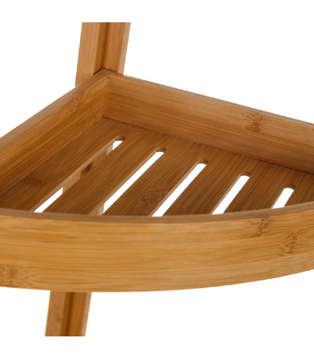 Wadiga Étagère D'Angle Pour WC Ou Salle De Bain En Bambou
