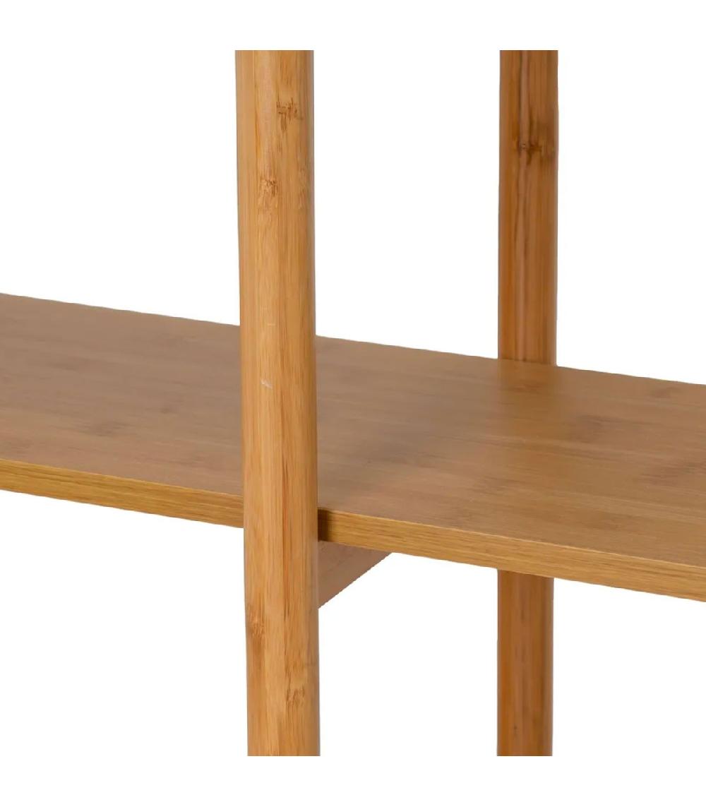 Wadiga Étagère Escalier 4 Plateaux Bambou 120x29x105cm