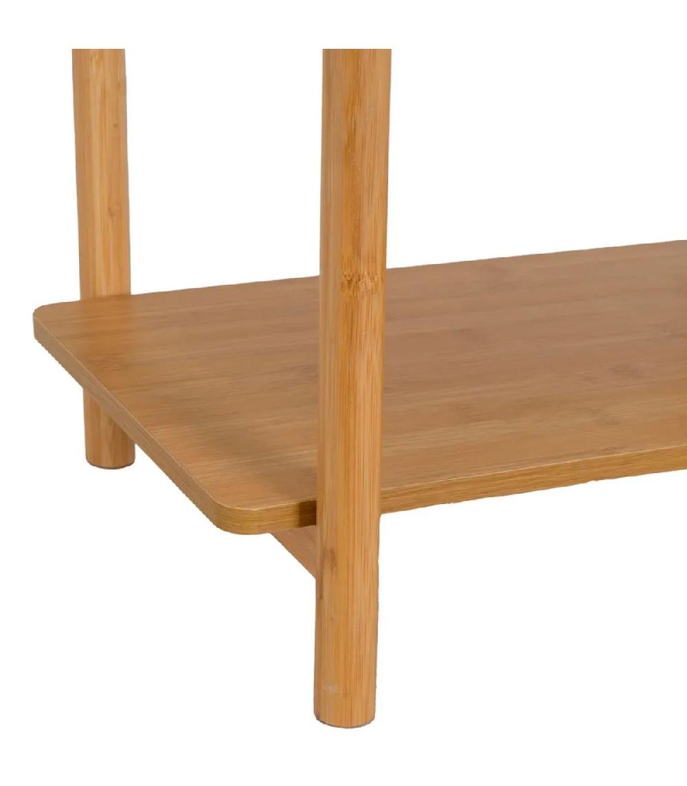 Wadiga Étagère Escalier 4 Plateaux Bambou 120x29x105cm