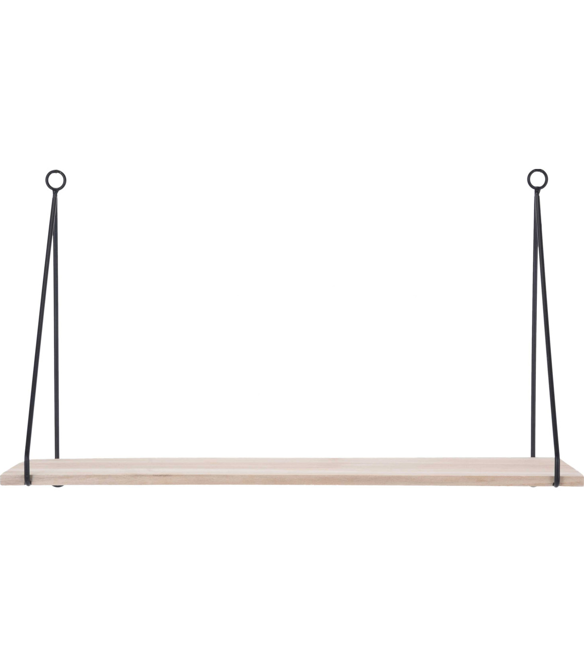 wadiga Étagère Murale Bois et Métal Étroite Minimaliste