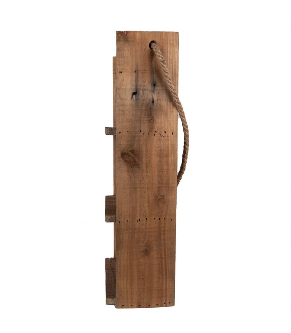 Wadiga Étagère Murale En Bois Rustique à Suspendre 28x16x59cm