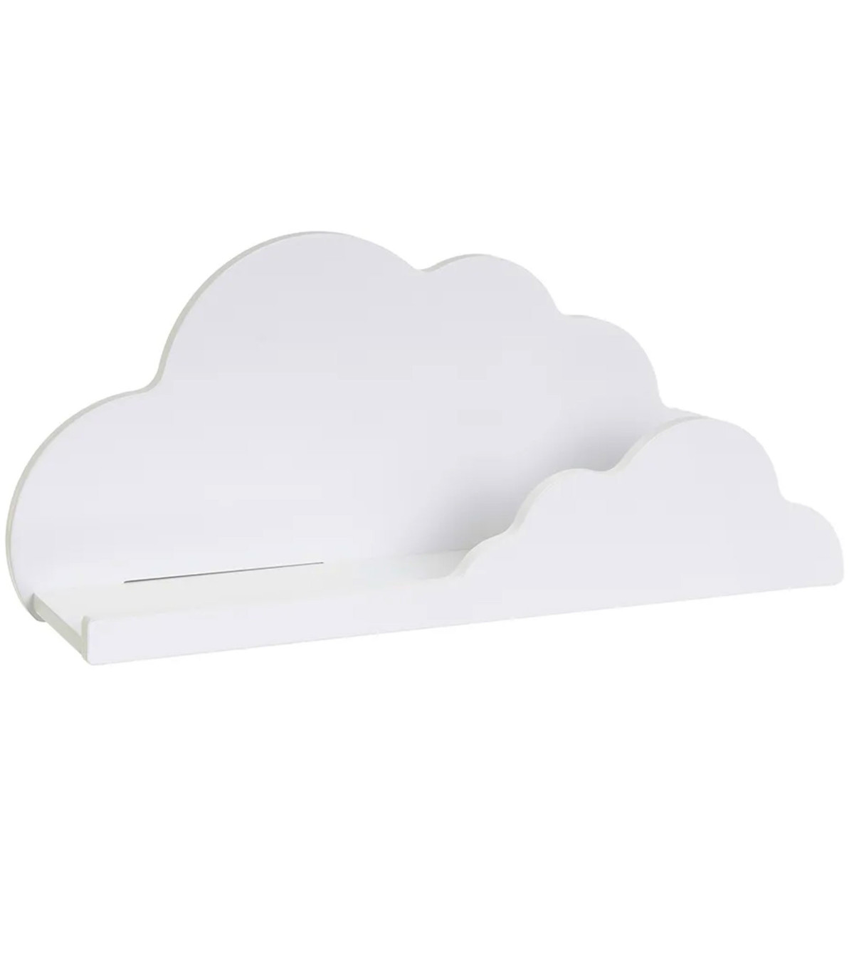 wadiga Étagère murale enfant blanc nuage 60x12x26cm
