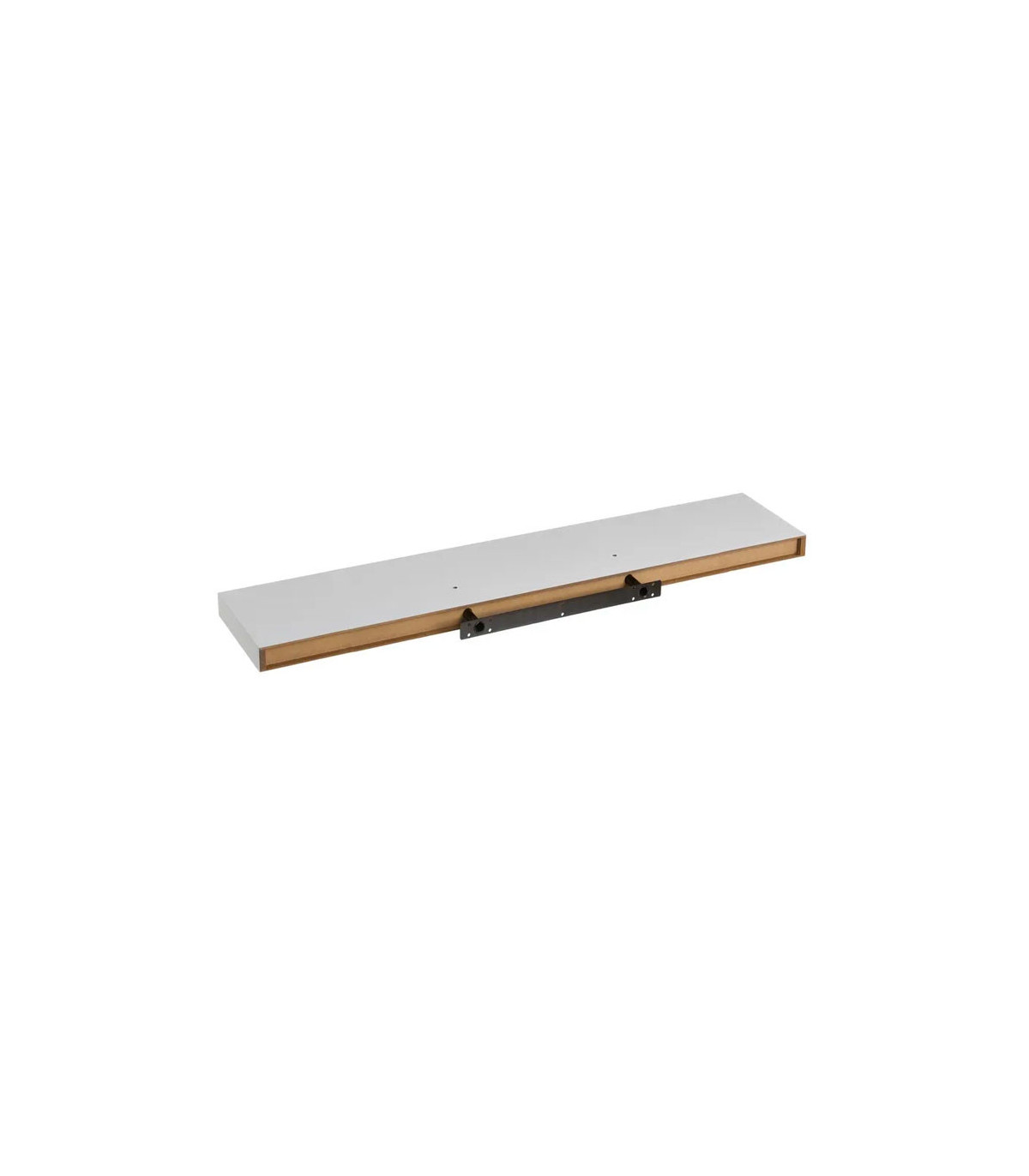 Wadiga Étagère Murale Tablette Bois Blanc - 100x23.5x3.8cm