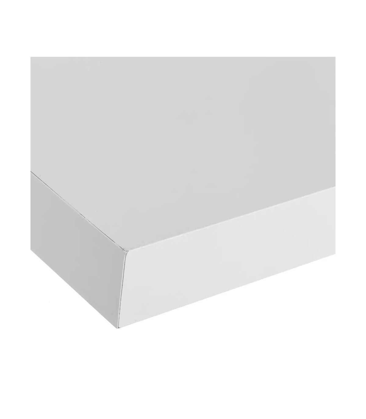 Wadiga Étagère Murale Tablette Bois Blanc - 100x23.5x3.8cm