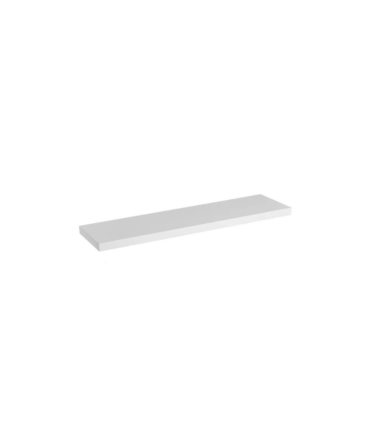 wadiga Étagère murale tablette bois blanc - 100x23.5x3.8cm