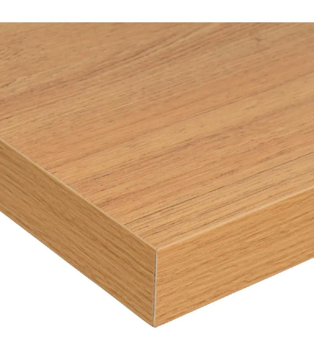 Wadiga Étagère Murale Tablette Effet Bois 60x24x4cm