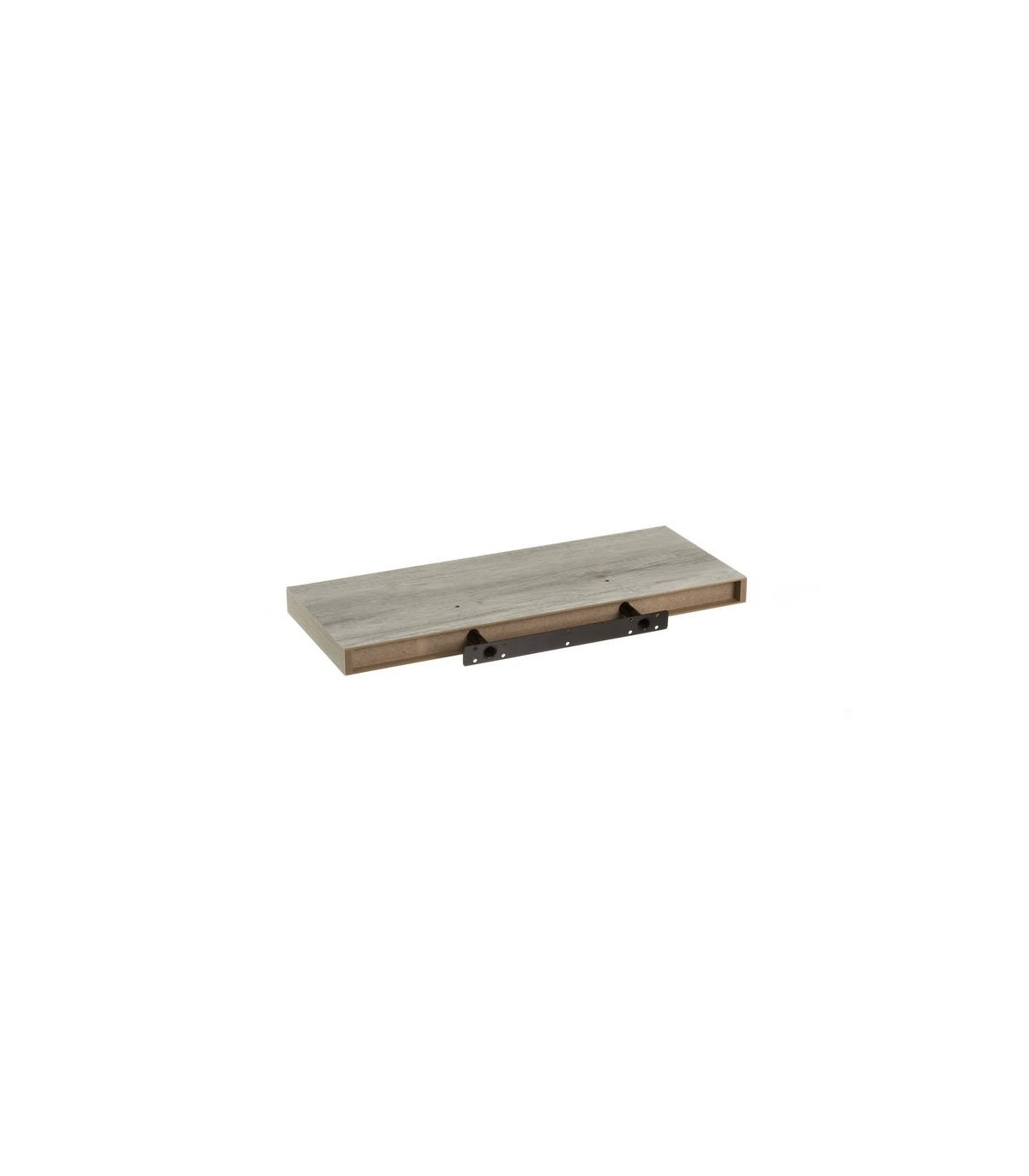 Wadiga Étagère Murale Tablette En Bois MDF Gris - 60cm