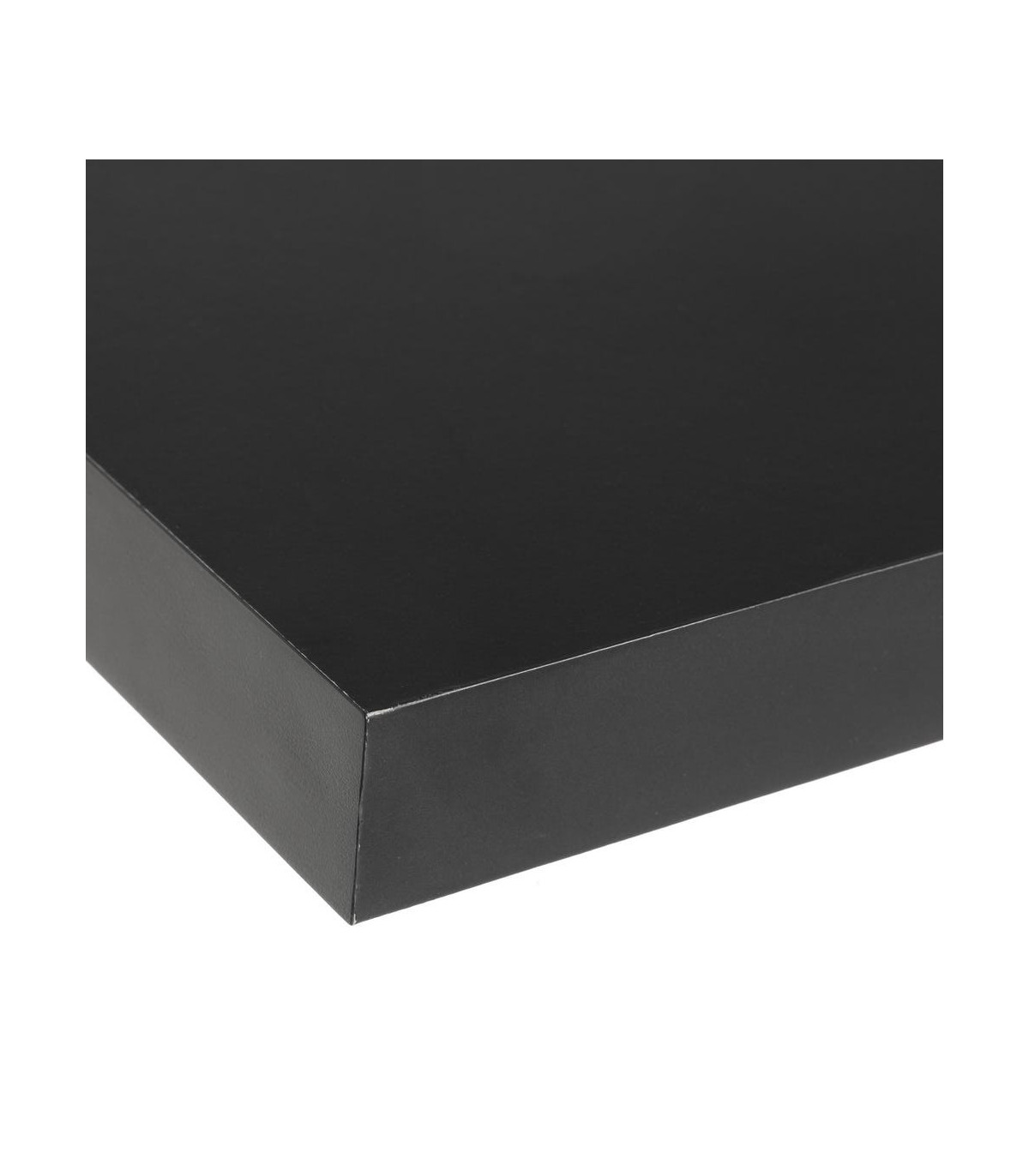 Wadiga Étagère Murale Tablette En Bois MDF Noir - 100cm