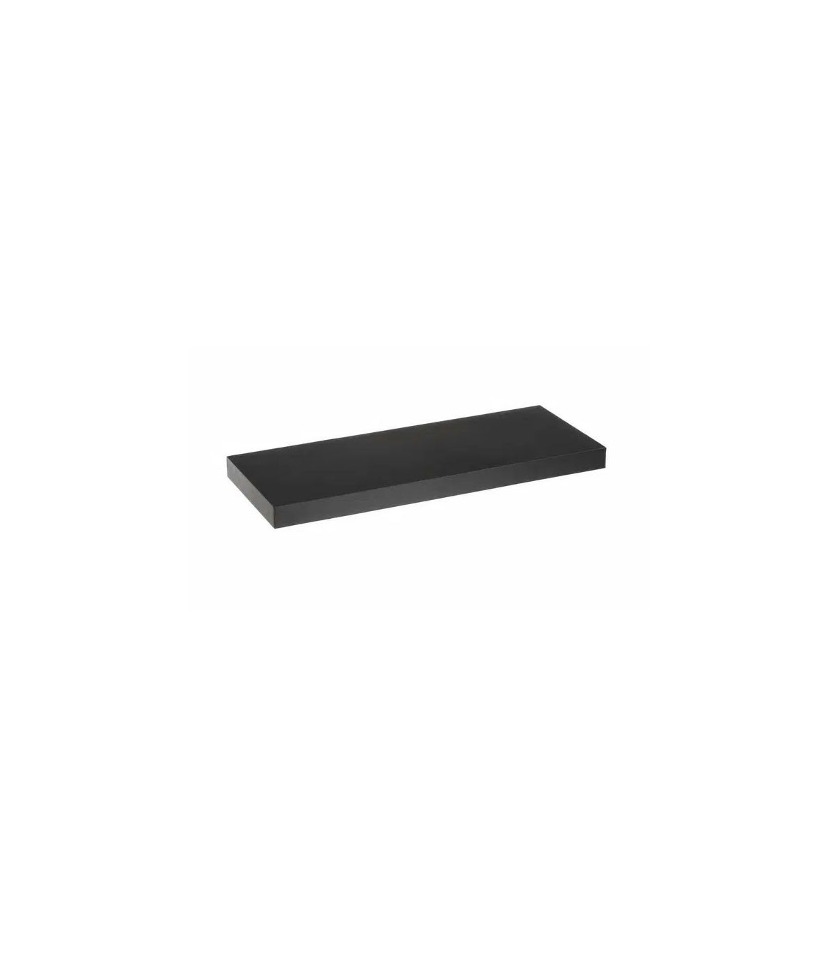 wadiga Étagère Murale Tablette en Bois MDF Noir - 60cm