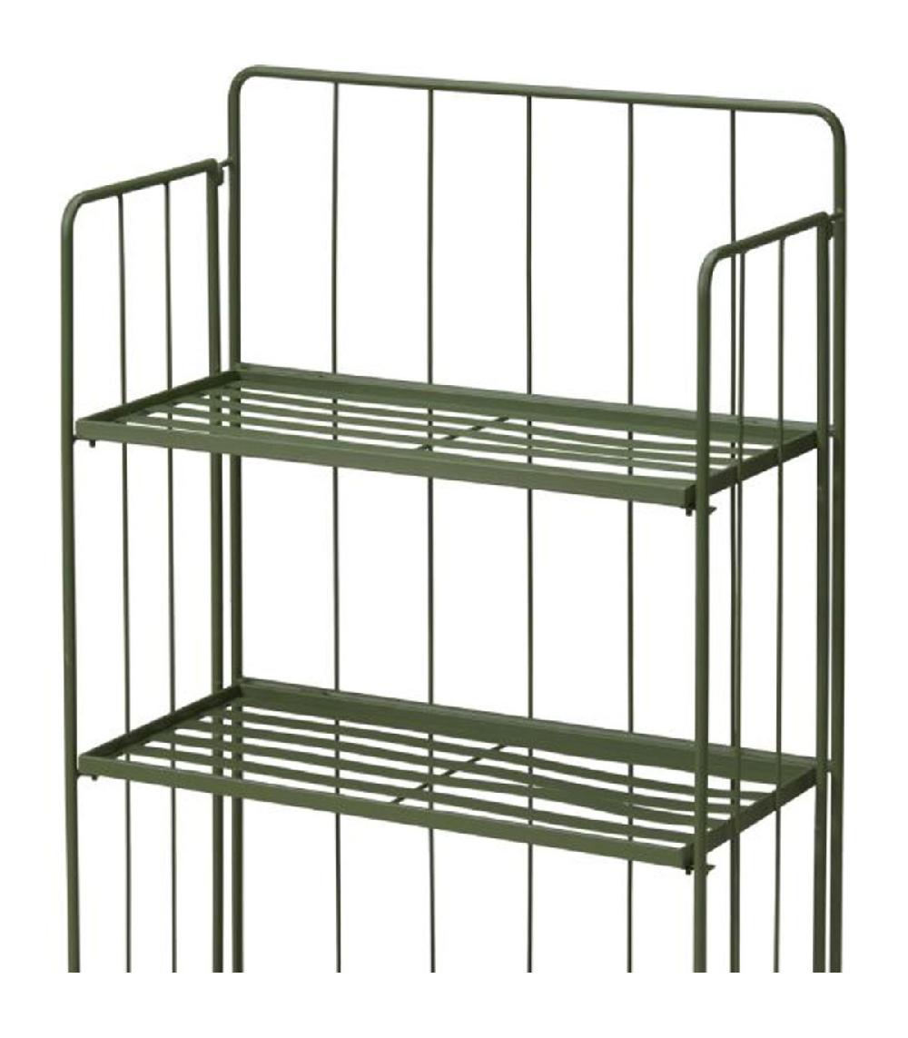 Wadiga Étagère Pour Plantes En Métal Vert 58x27x90cm