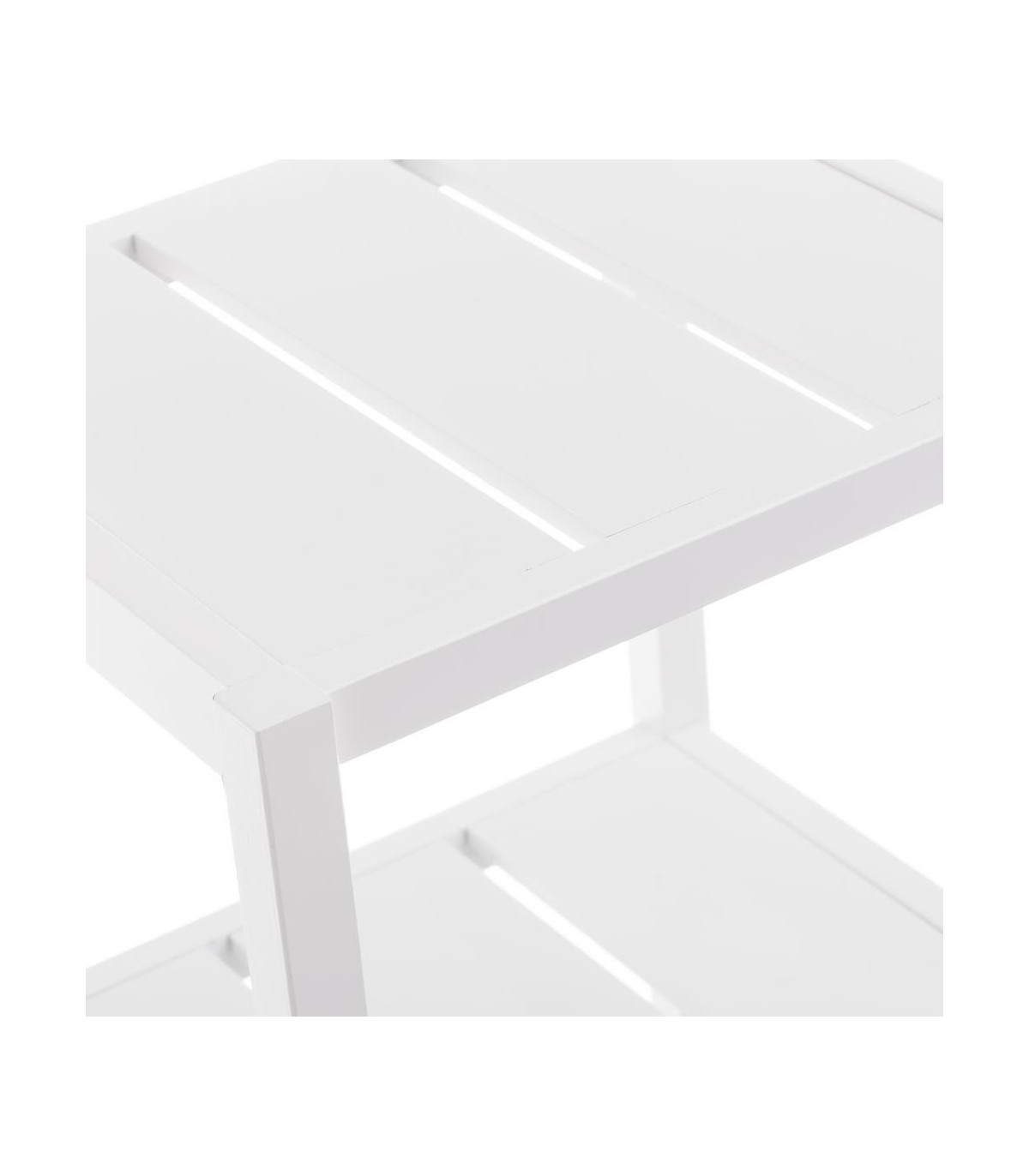 Wadiga Étagère Salle De Bain Bois Blanc MDF 3 Plateaux