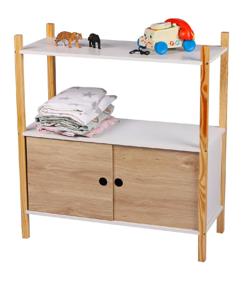 Wadiga Étagère Sur Pied Bois Et Blanc Chambre Enfant